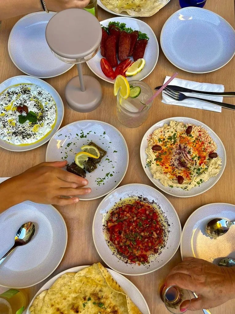 Turkish mezze spread